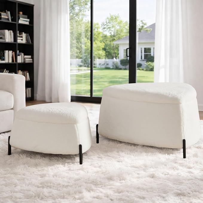 2-piece Faux Fur White