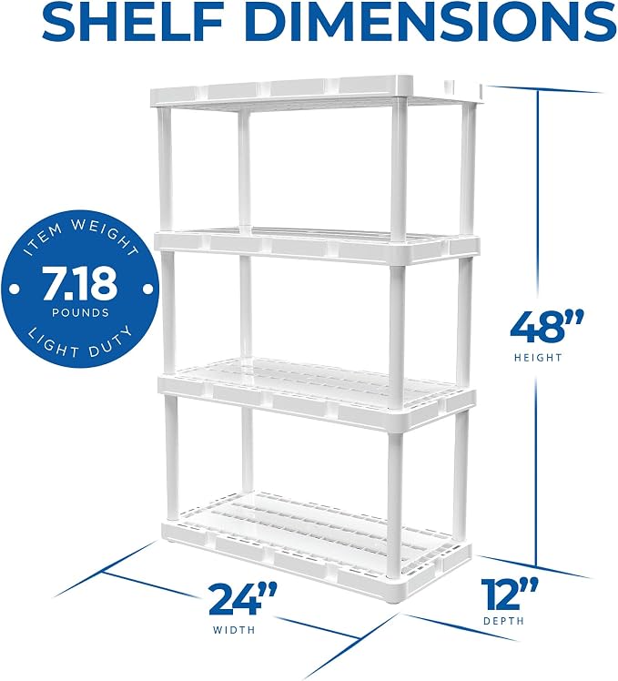 4 Shelf - White