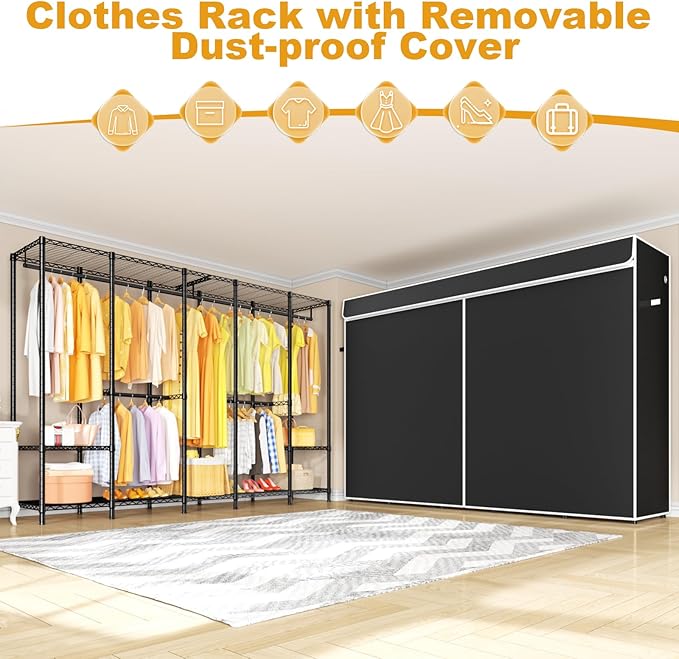 Black Rack with Black Cover
