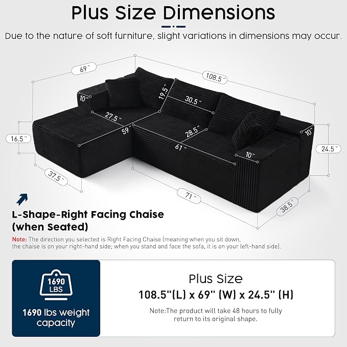 Black(plush Corduroy Fabric)