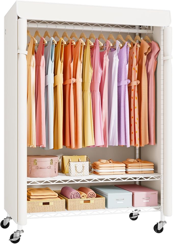 White Rack with White Cover