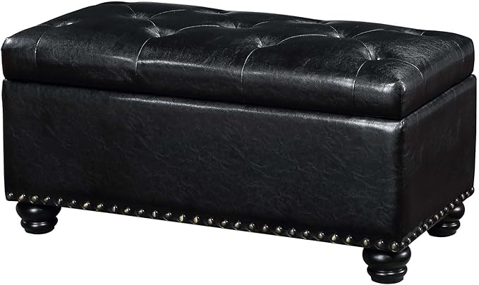 Black Faux Leather