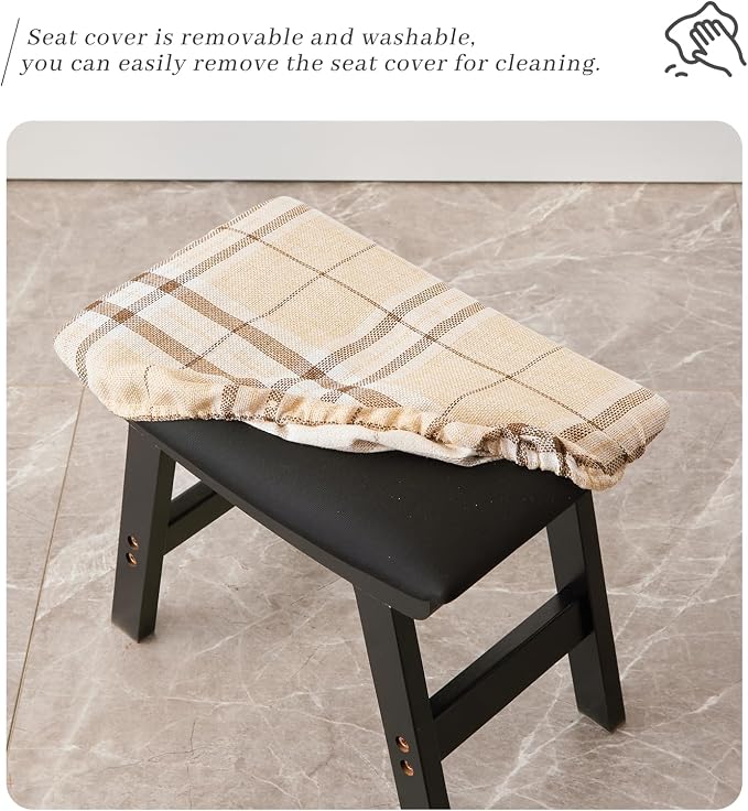 Black Stool Legs - Stripes Surface