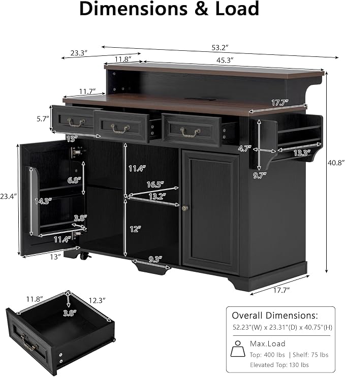 Black Two-tier