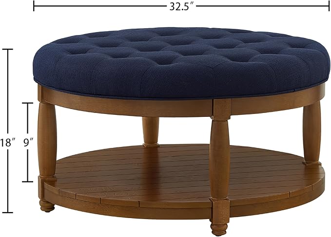 Round+navy Blue