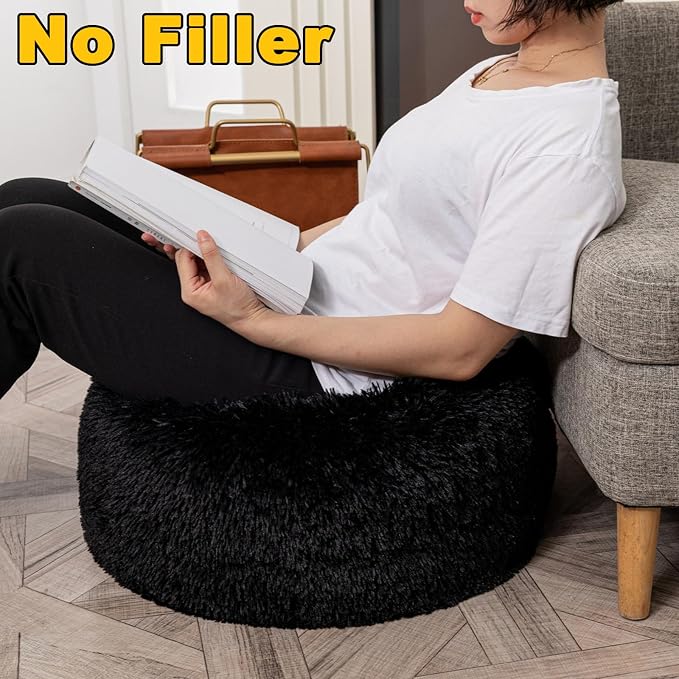 Black Pouf No Filler