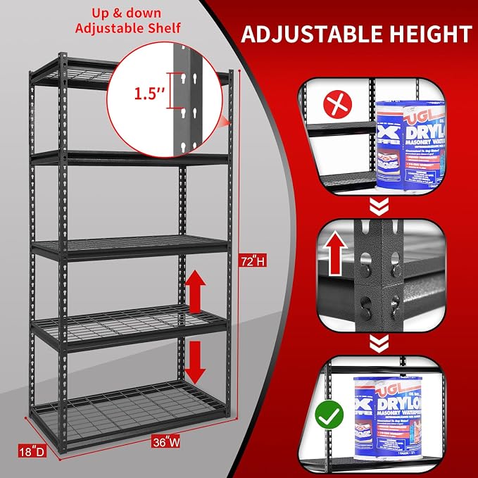 Black - Wire Shelves