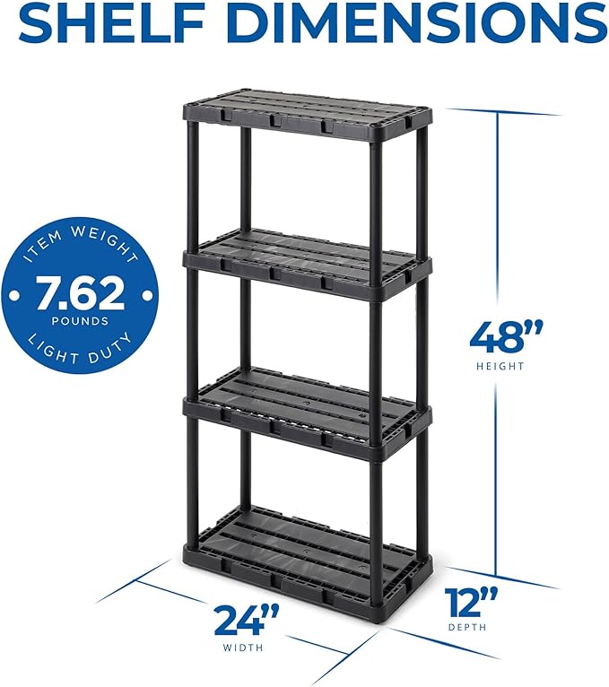 4 Shelf - Black