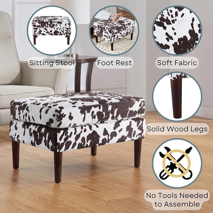 Brown Cow Print Fabric
