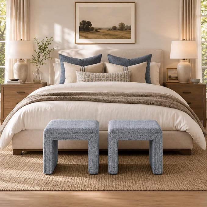 Blue Gray Woven Fabric