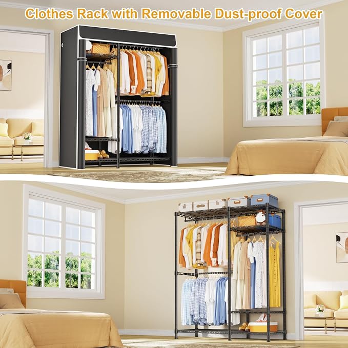 Black Rack With Black Cover