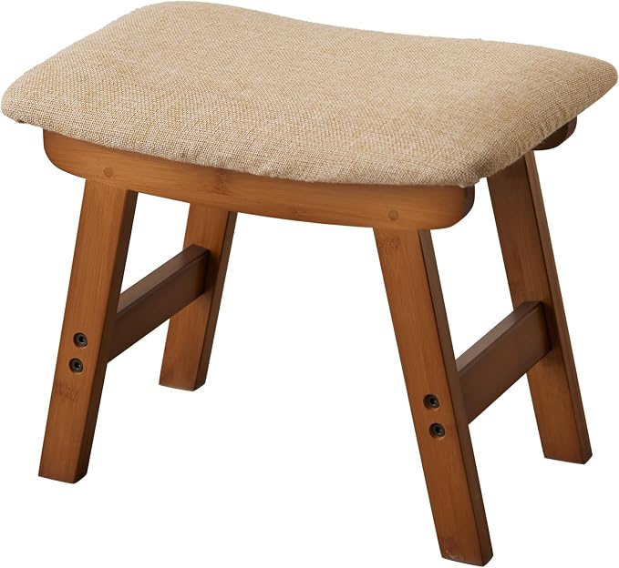 Brown Stool Legs - Beige Surface
