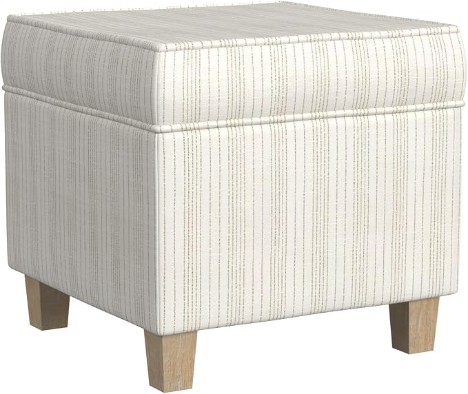 Marigold Pinstripe Cream Fabric
