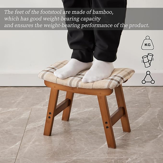 Brown Stool Legs - Stripes Surface