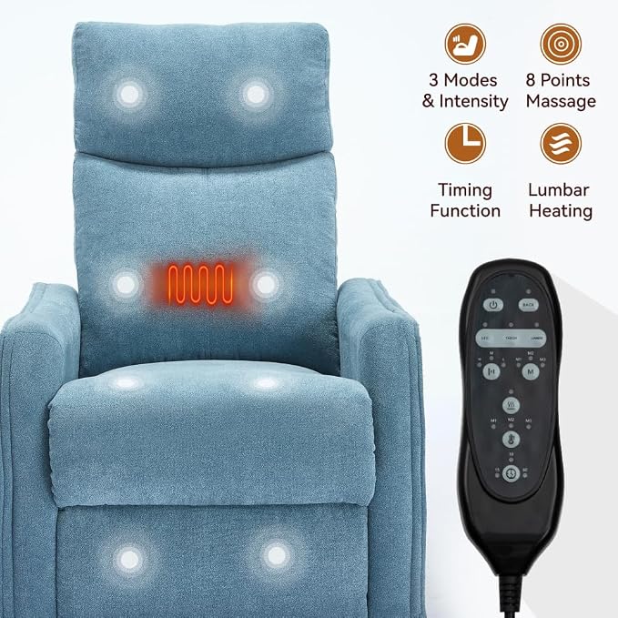 Blue + Metal & Wood + Fiber Foam and Polyester Fiber Pad