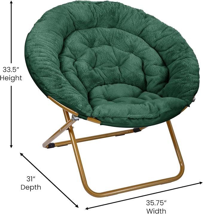 Emerald Fabric/Soft Gold Frame