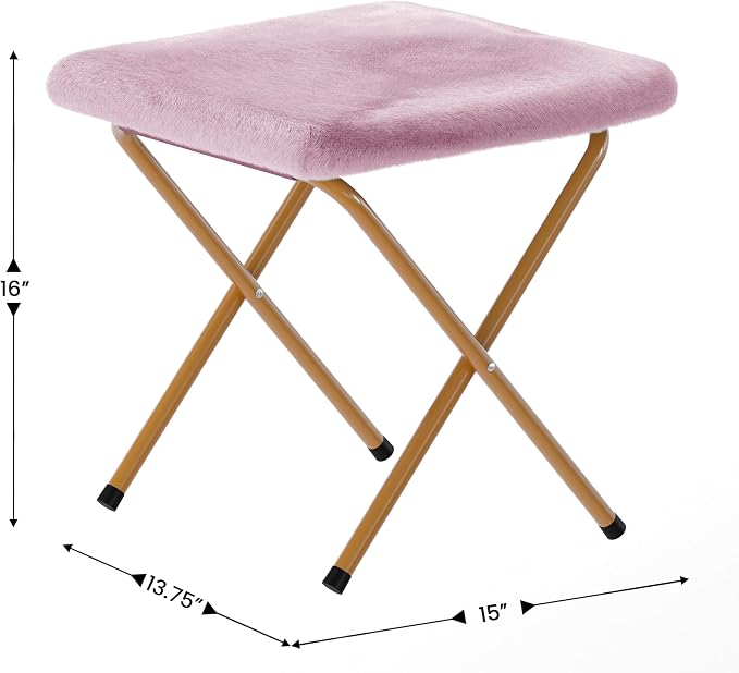 Dusty Purple Fabric/Soft Gold Frame
