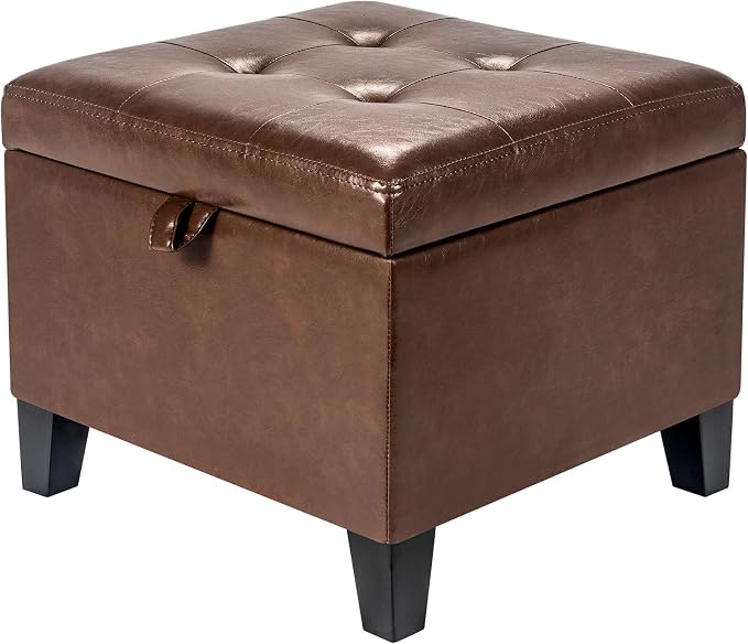 Style2 Faux Leather Coffee