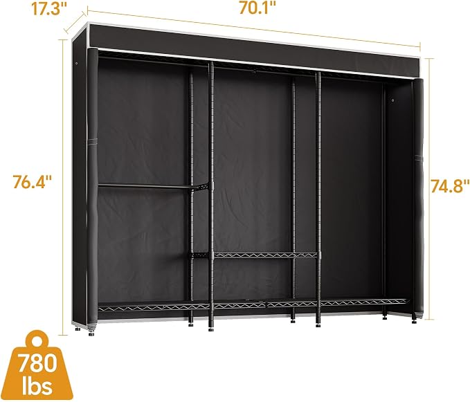 Black Rack with Black Cover