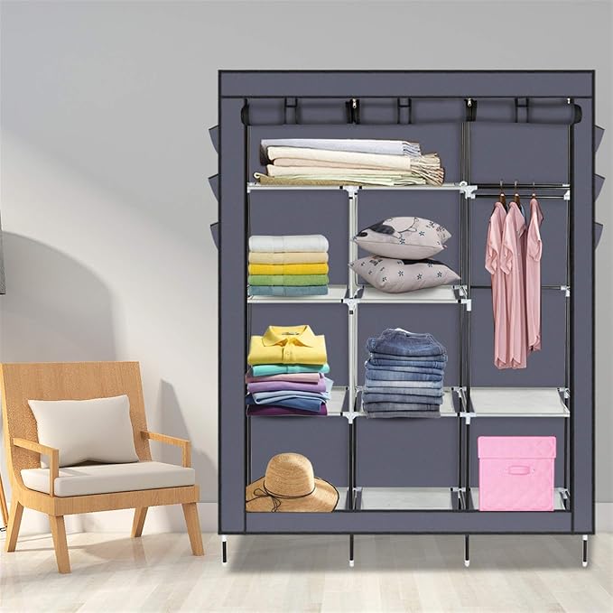 127x45x175cm, Gray-l