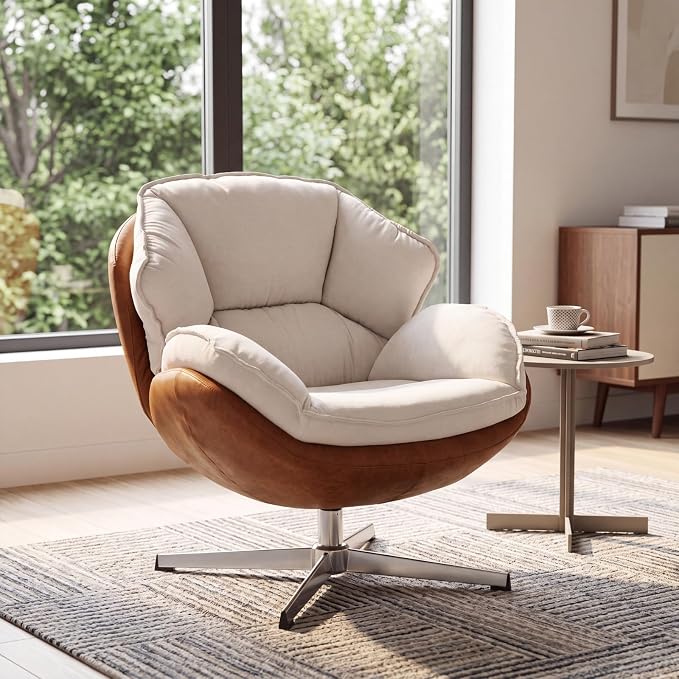 Beige Chenille, No Ottoman