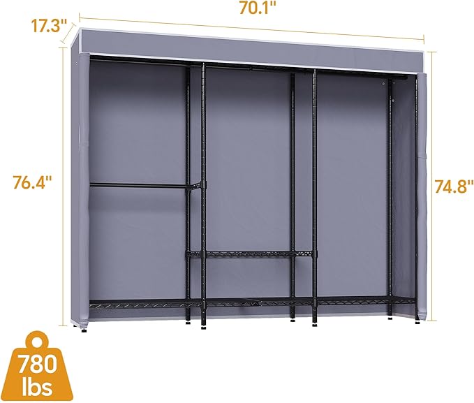 Black Rack with Grey Cover