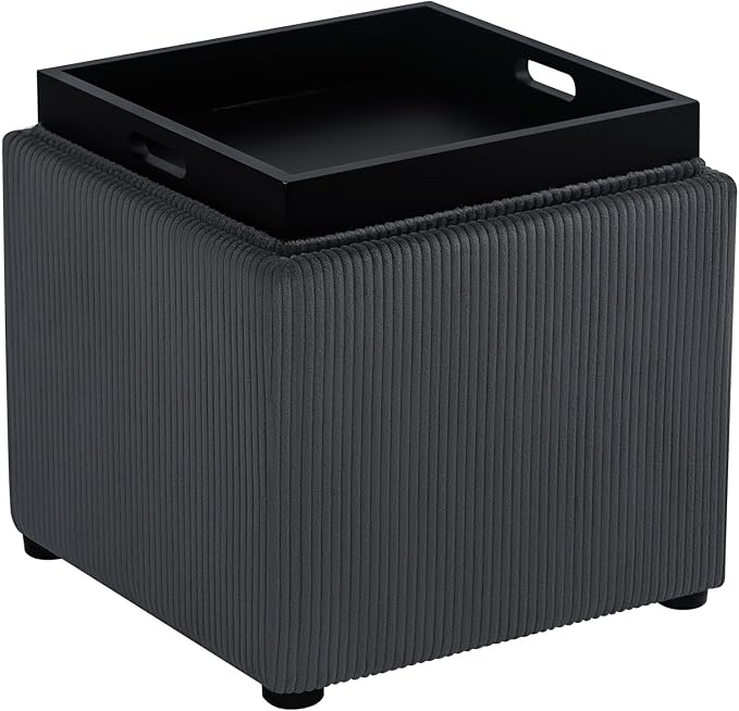 Gray Corduroy With Tray