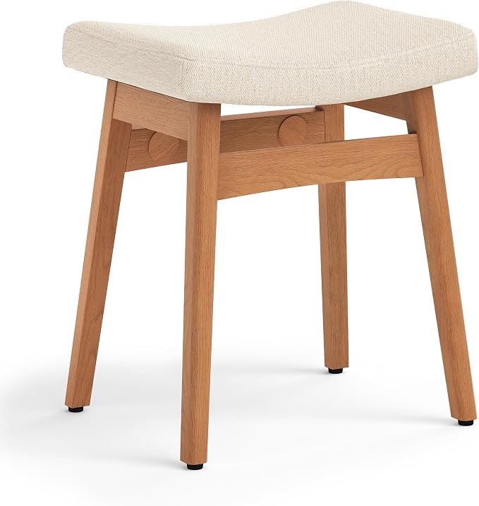 Linen Fabric With Wooden Color Leg