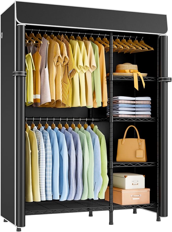 Black Closet with Black Cover