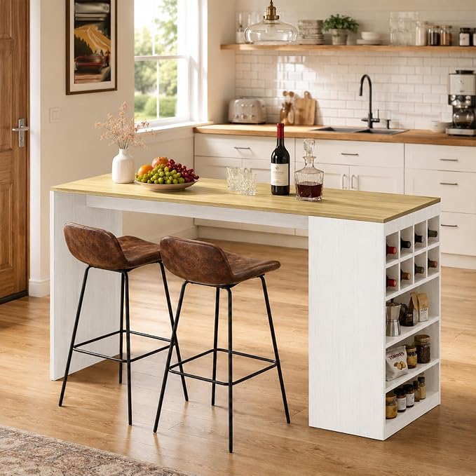 Natural Wood + White