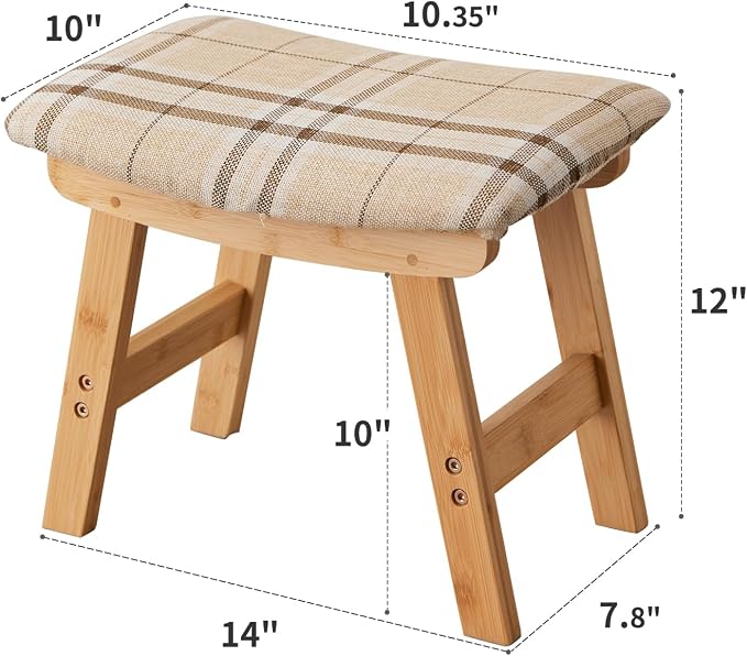 Natural Stool Legs - Stripes Surface