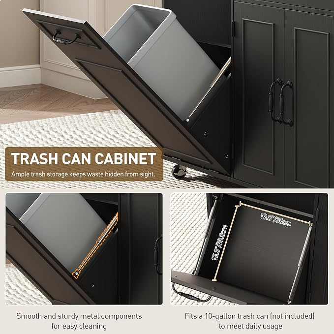 Black + Rustic Brown