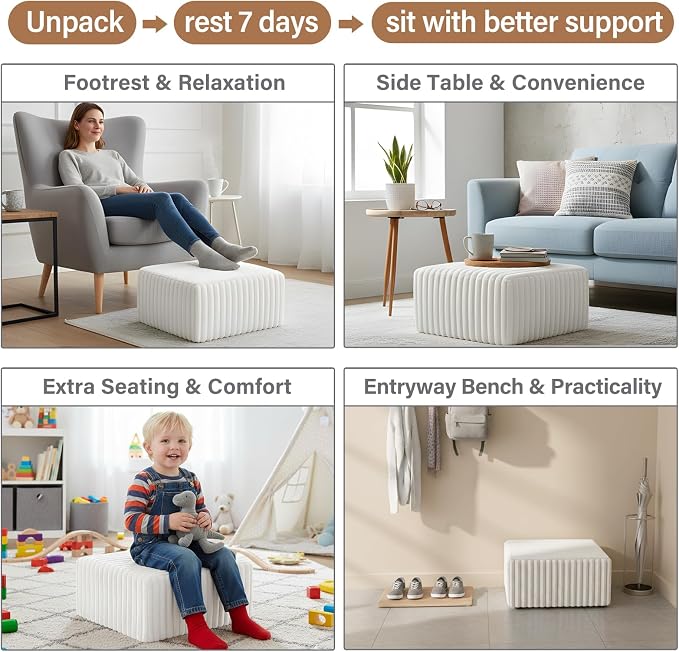 Striped Square Beige