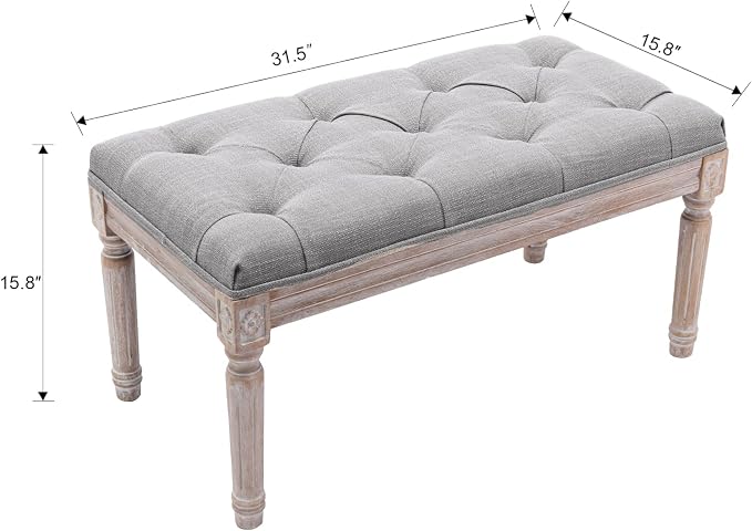 C- Entryway Bench; Grey