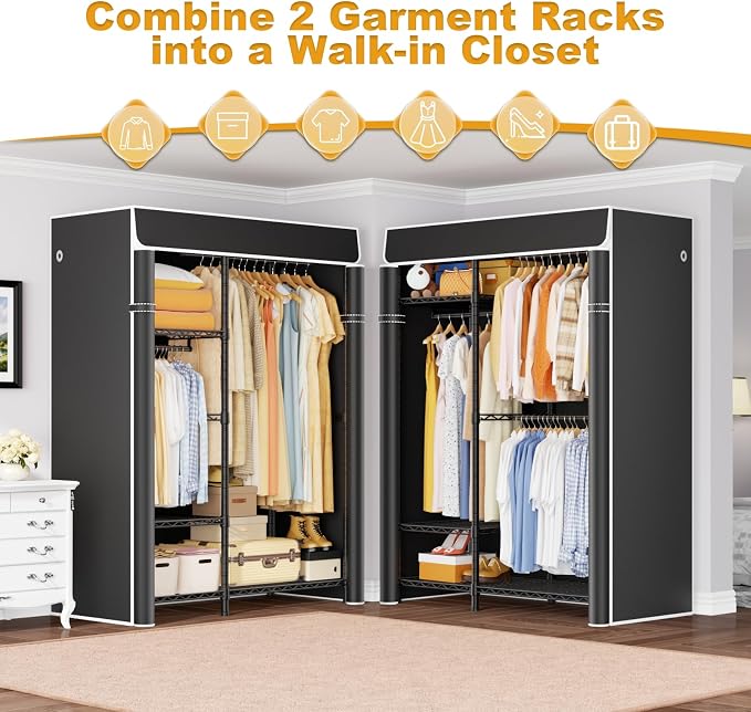 Black Rack With Black Cover