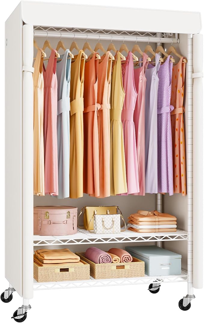 White Rack with White Cover