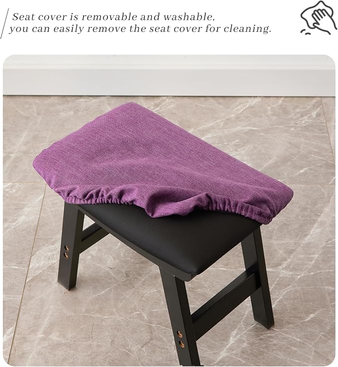 Black Stool Legs - Purple Surface