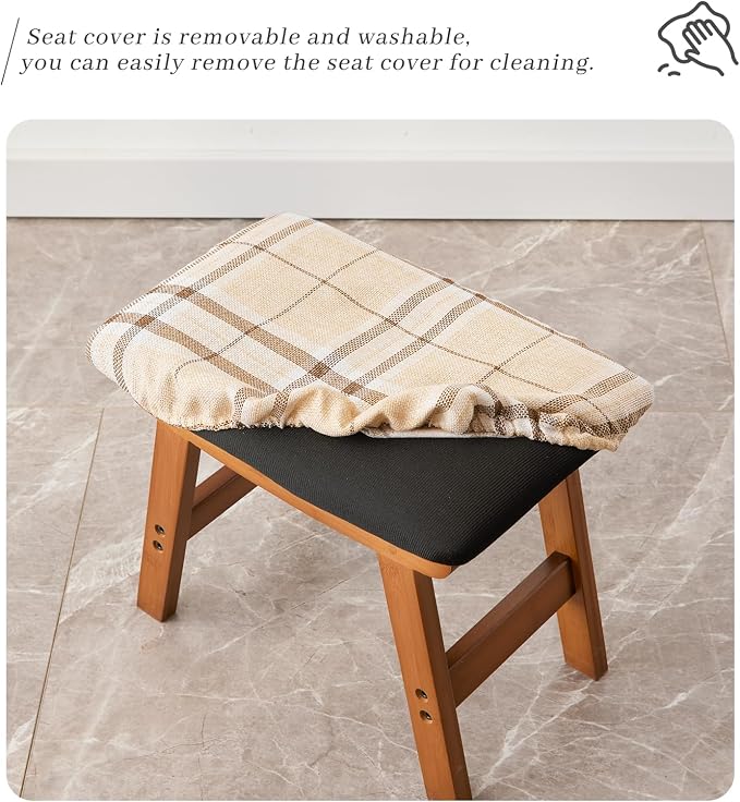 Brown Stool Legs - Stripes Surface