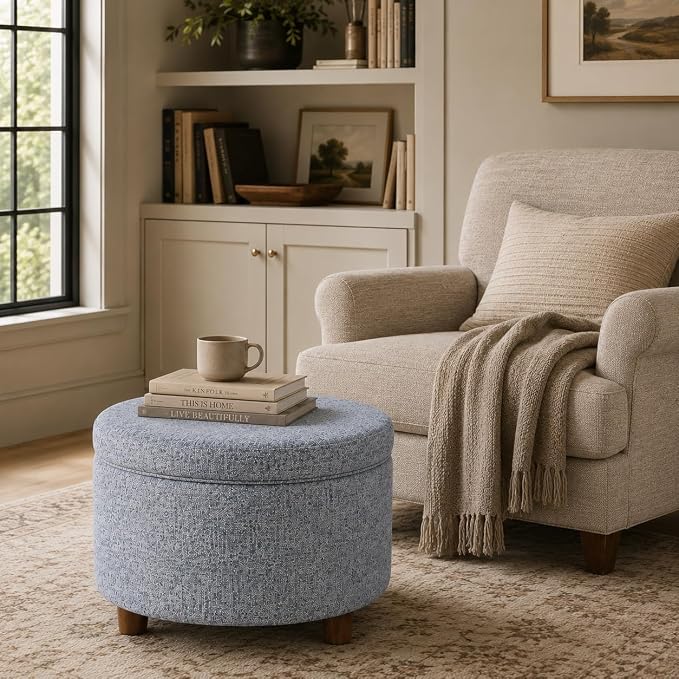 Blue Gray Woven Fabric