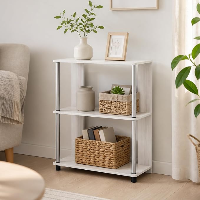 White Oak/Stainless Steel