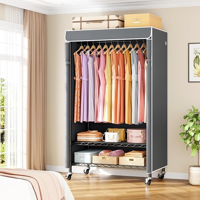 Black Rack with Gray Cover