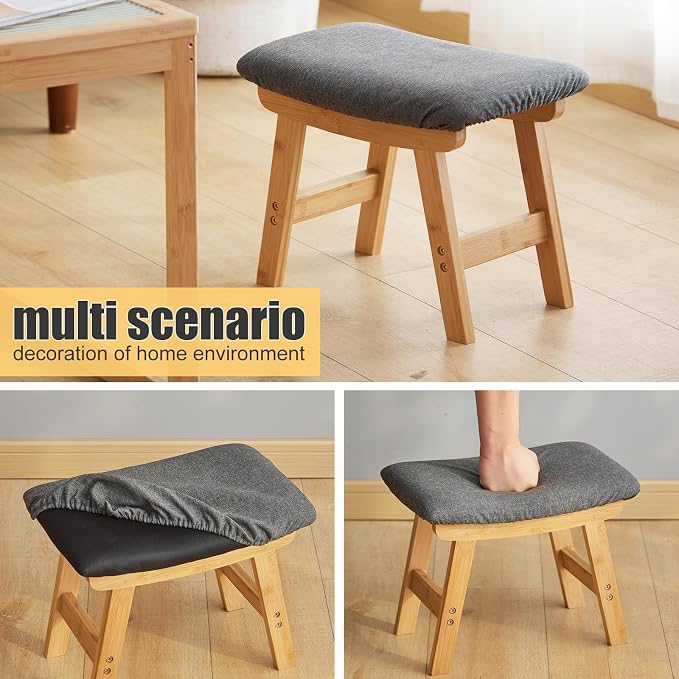 Natural Legs - Gray Stool Surface