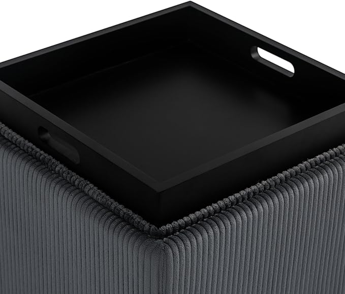 Gray Corduroy With Tray