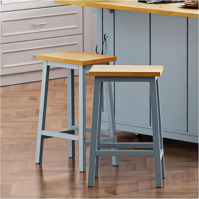 Bar Stools Grey Blue