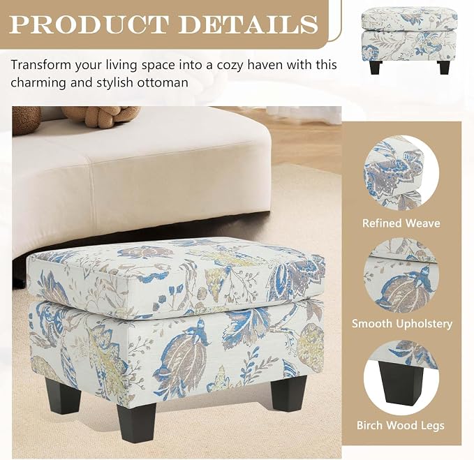 Beige+blue Flower