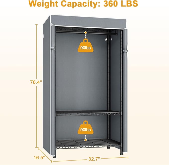 Black Rack with Gray Cover