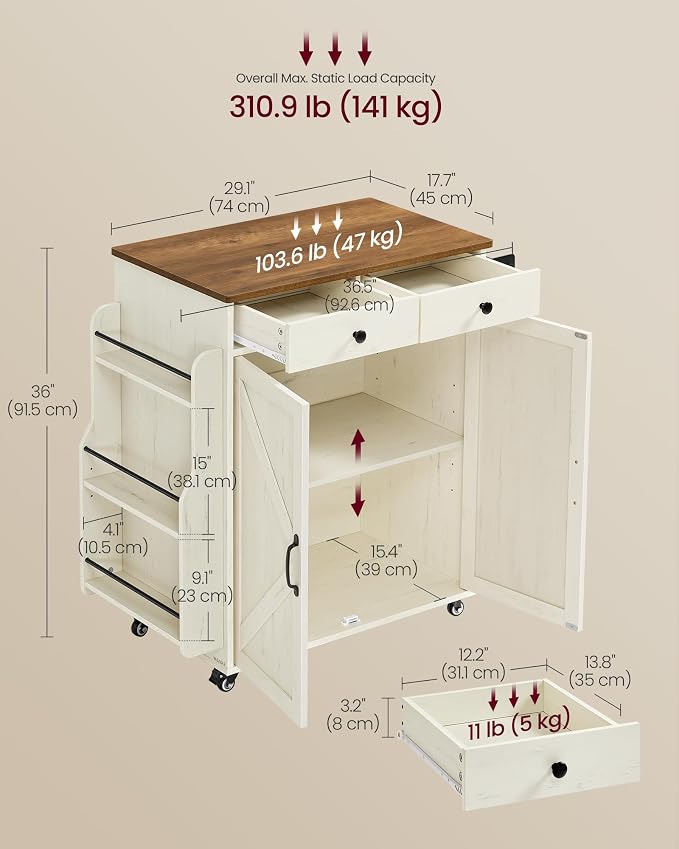 Rustic White + Honey Brown