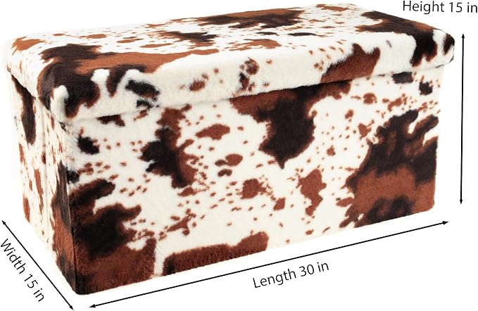 Cowhide Brown/White