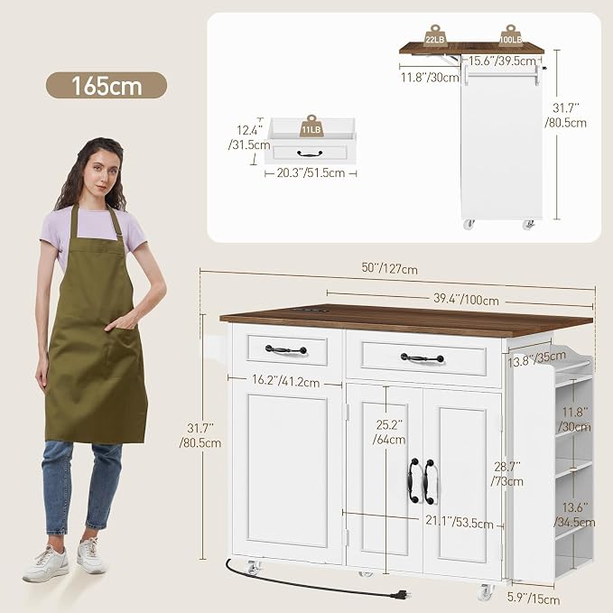 White + Walnut