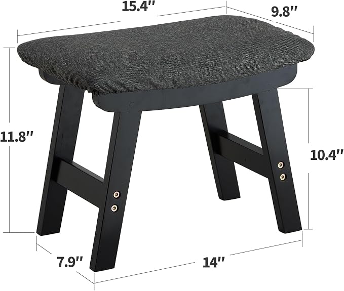 Black Legs - Gray Stool Surface